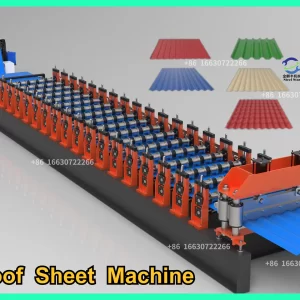 Máquina de conformação de rolos de chapas de telhado